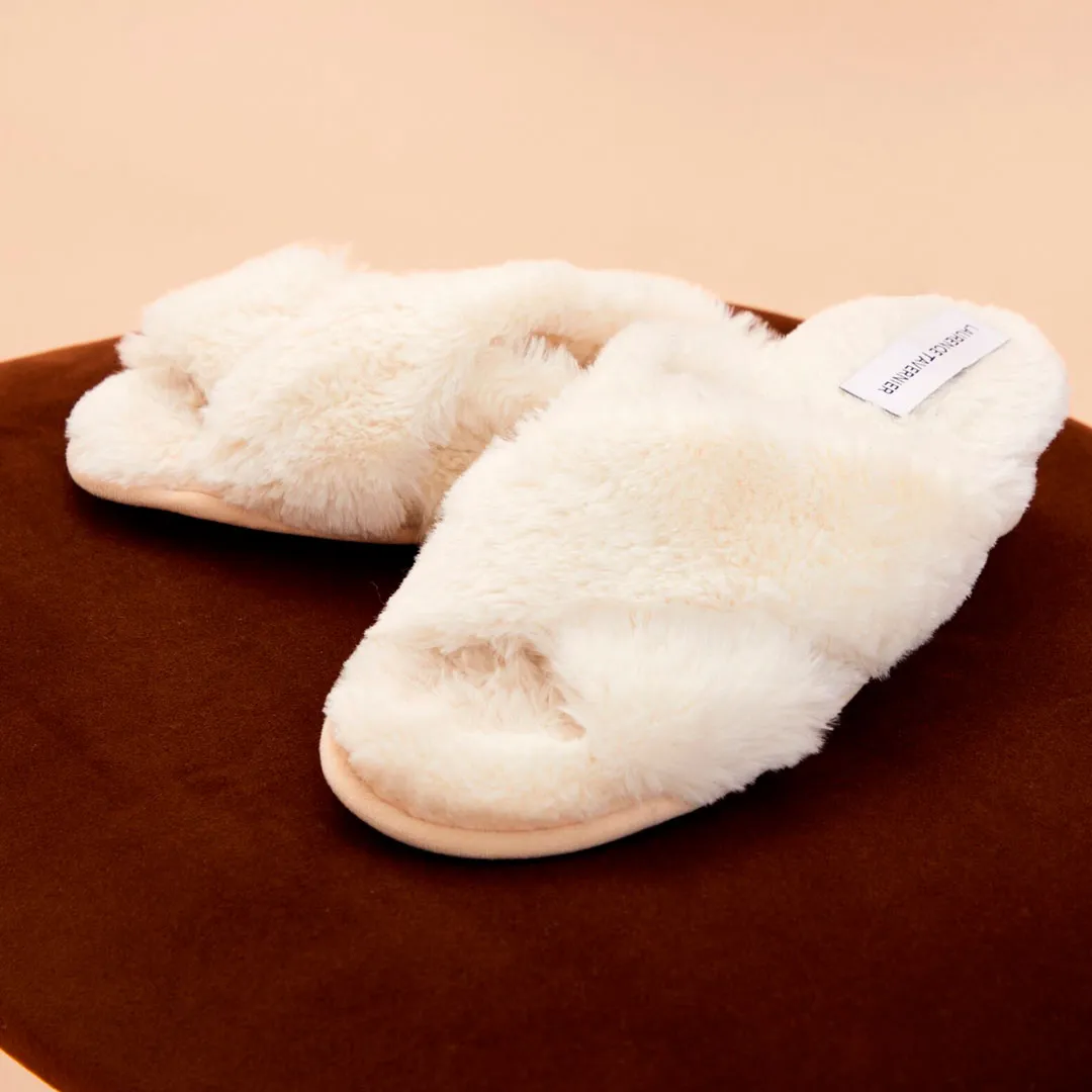 Тапочки женские PANTOUFL Ecru