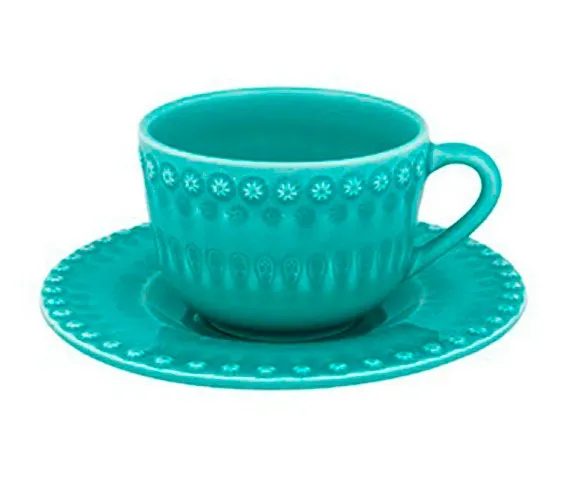 Чашка с блюдцем для чая