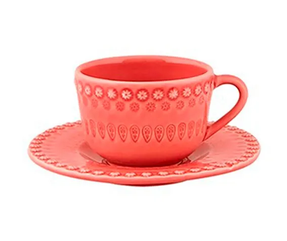 Чашка с блюдцем для чая