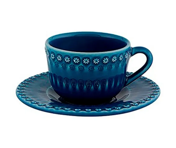 Чашка с блюдцем для чая