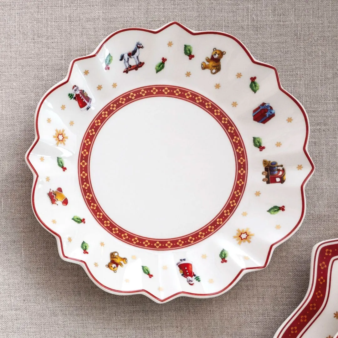 Бутербродная тарелка белая