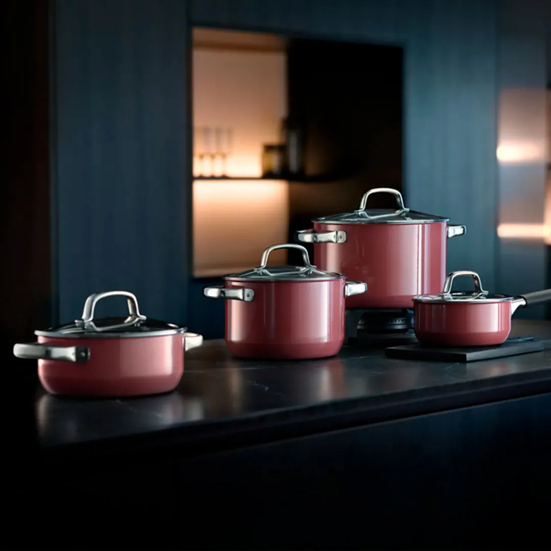 Набор кастрюль Fusiontec Rose Quartz 4 предмета 16/20/20/24 см