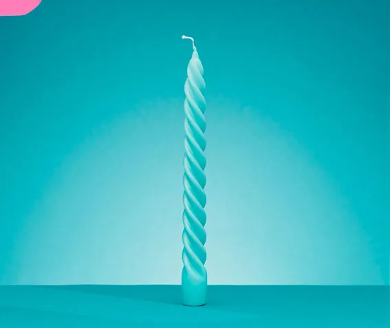 Набор столовых свечей “TWIST VERT” 6шт.