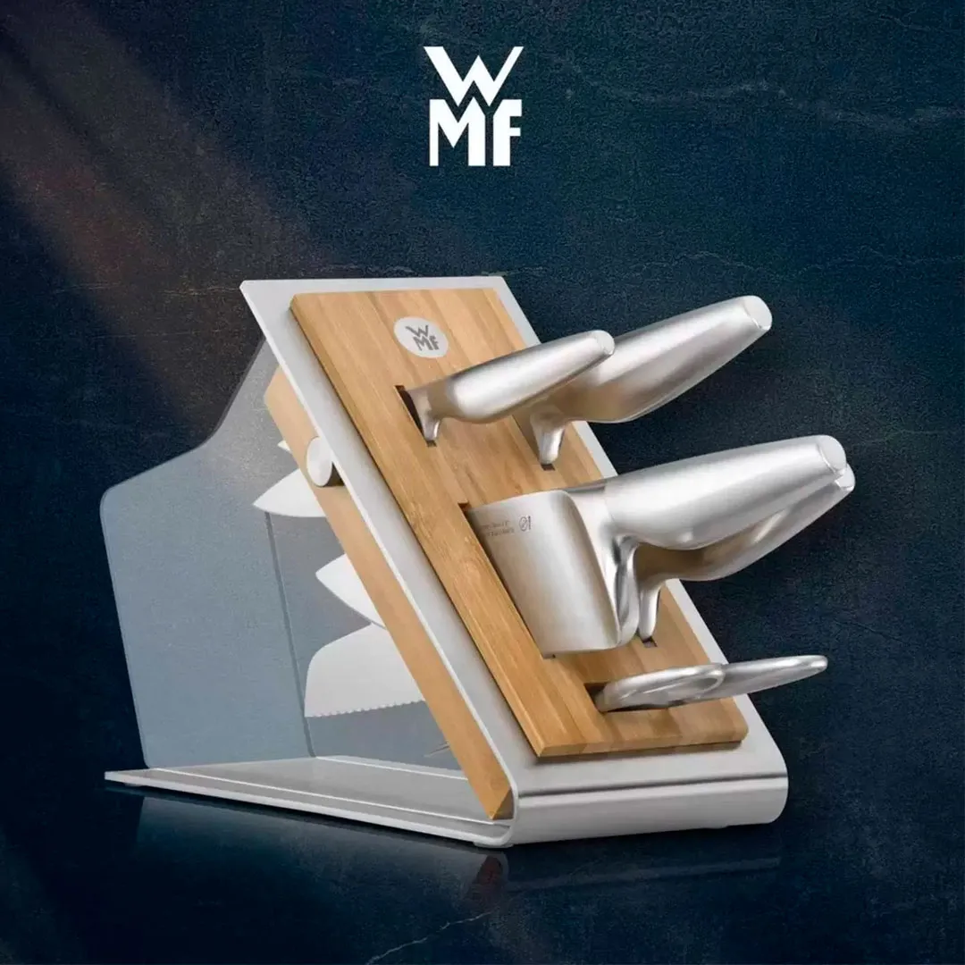 Набор ножей с блоком Chef’s Edition: 4 ножа, кулинарные ножницы, блок ножей