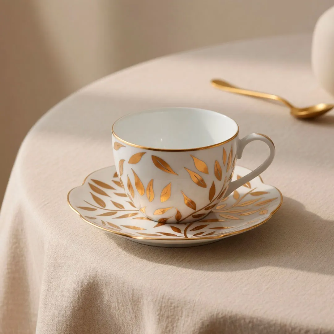 Чашка для чая с блюдцем