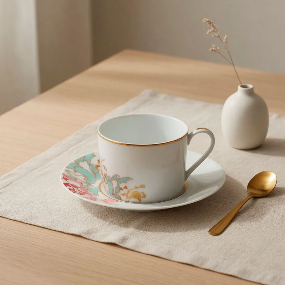 Чашка для чая с блюдцем