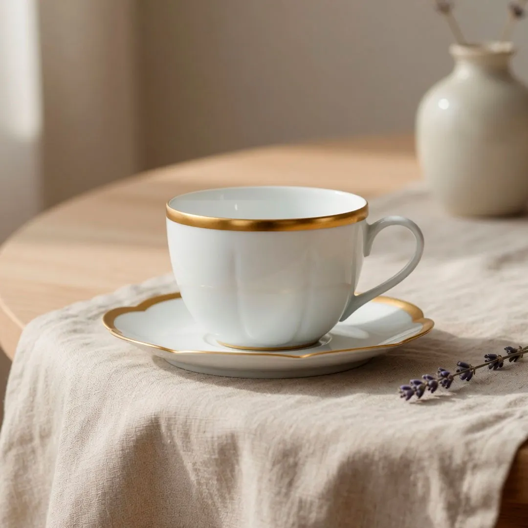 Чашка для чая с блюдцем