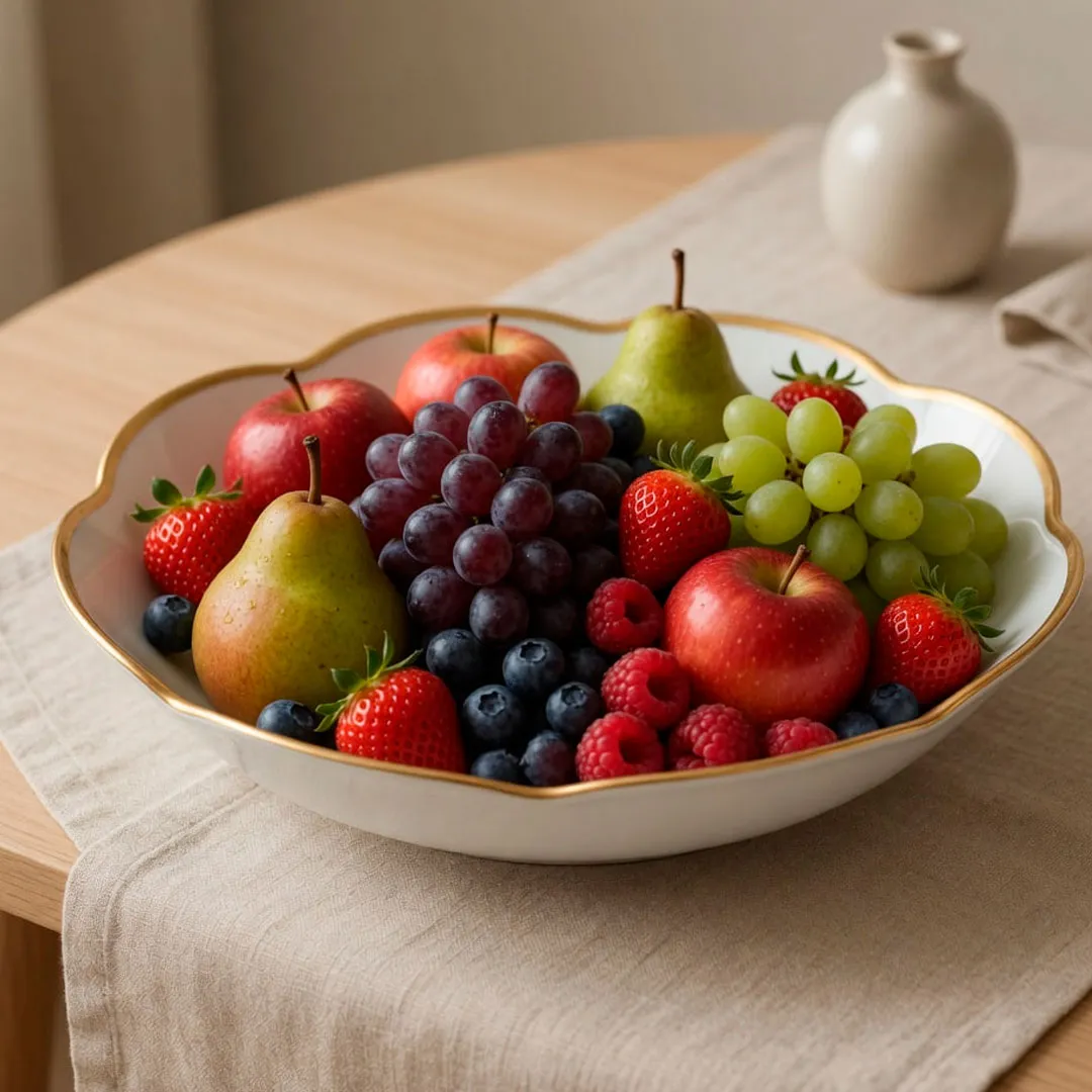 Круглое глубокое блюдо